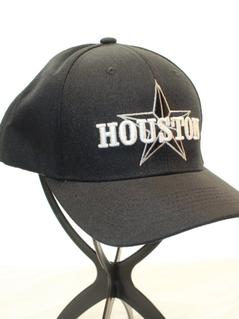 Pit Bull Black Embroidered Houston Star Hook & Loop Adjustable Polyester Cap Hat